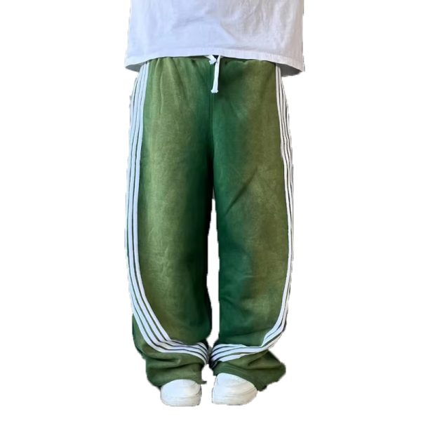 Acid Washed Stripe Sweatpants