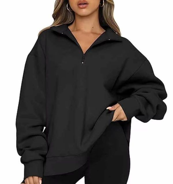 Half Zip Hoodie For Women - Image 4