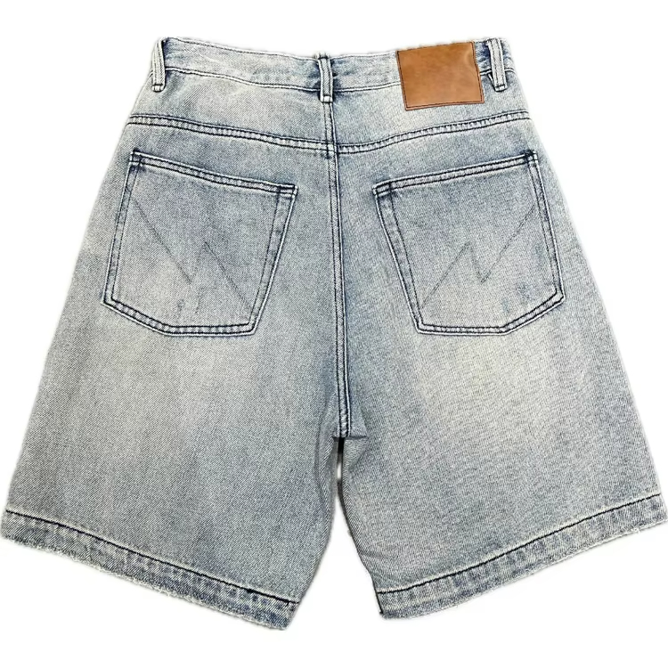 Washed Denim Shorts For Men - Image 4