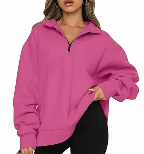 Half Zip Hoodie For Women - Image 3