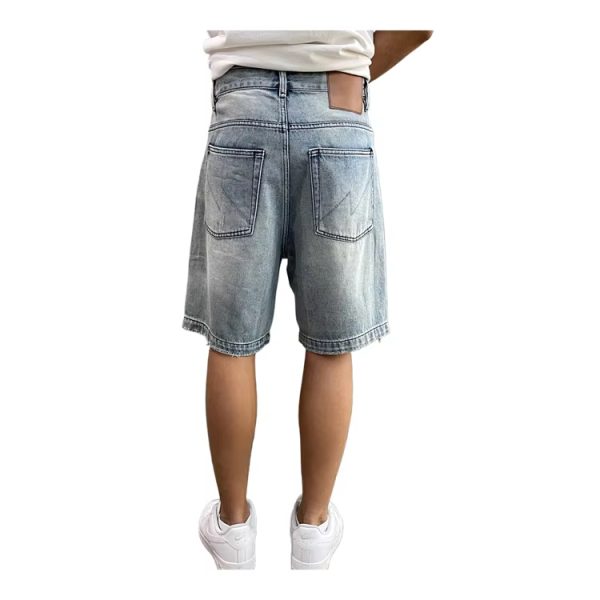 Washed Denim Shorts For Men - Image 2