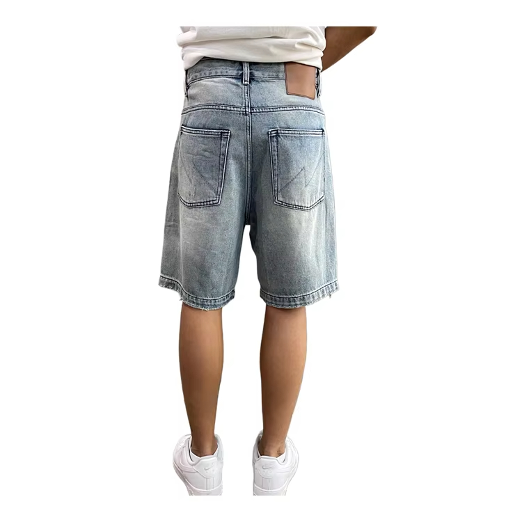 Washed Denim Shorts For Men - Image 2