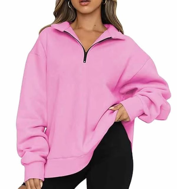 Half Zip Hoodie For Women - Image 2